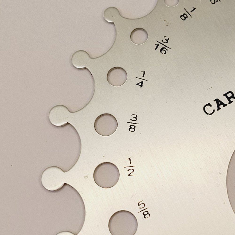 Diamond and Gemstone Measuring Gauge Carats and Millimeters - Picture 3 of 4